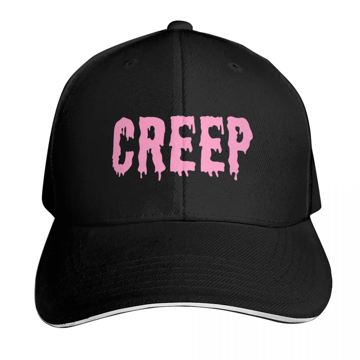 CREEP Pink Baseball Cap Low Profile Unstructured Unisex for Men Women Outdoor Golf Running Hiking