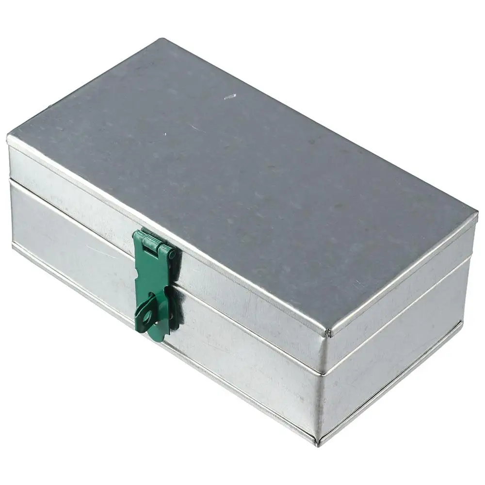 Metal Rectangle Practical Sliver Fireproof Document Box Storage Box