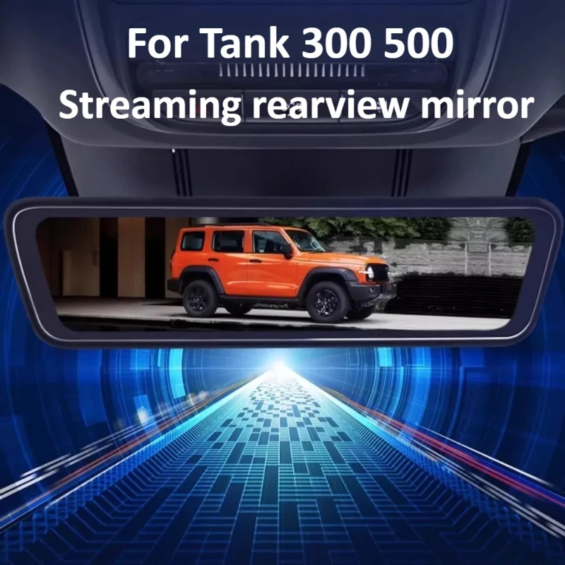 

For Tank 300 500 H8 8.2" 1080p Dash Cam for Cars Streaming Media Rearview Mirror Dash Recorder Driving Parking Video Recorder