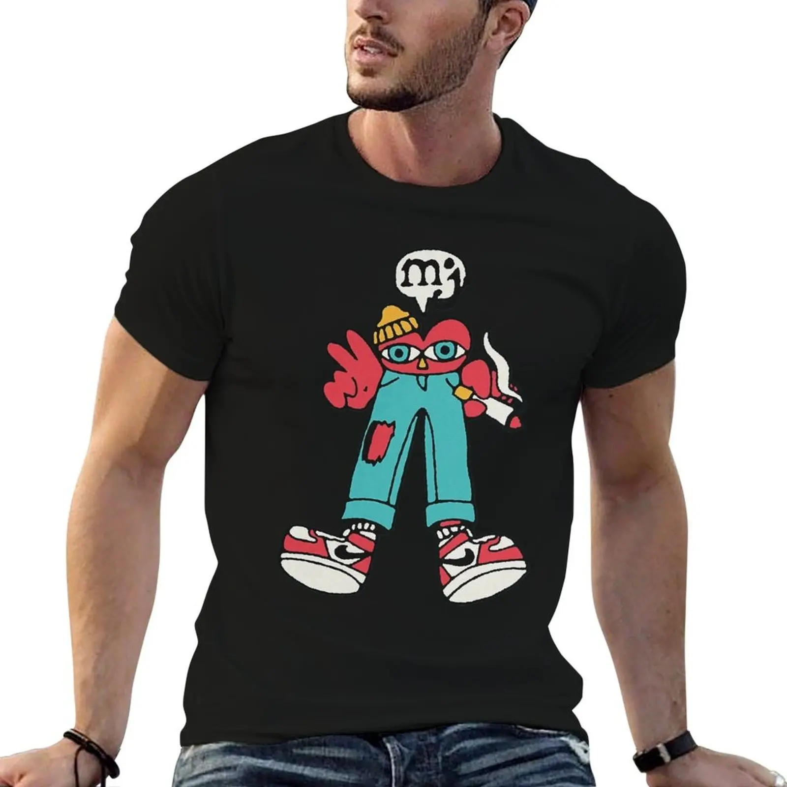 Mom Jeans band. T-Shirt t shirts for man slim fit cotton t shirts man 100% g man t shirts for men T-shirt