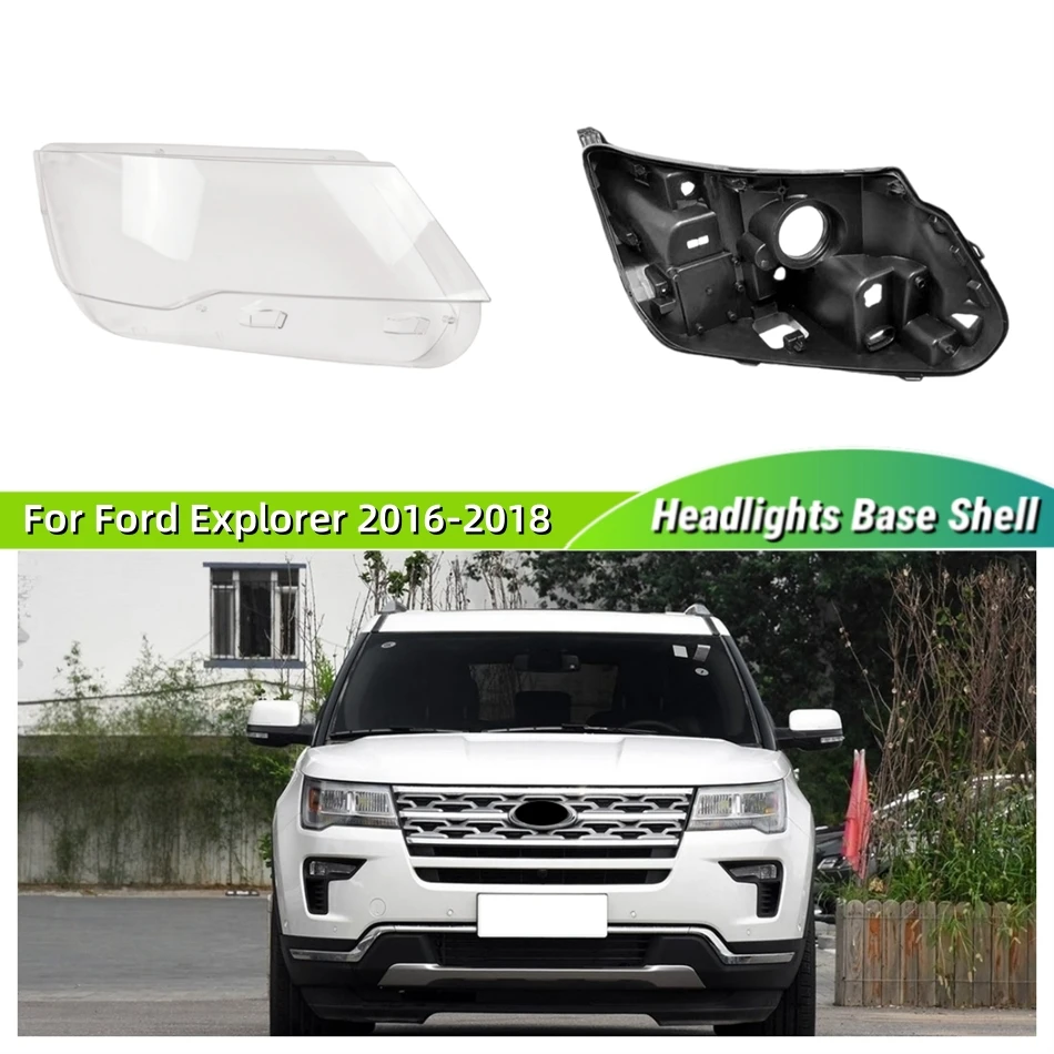 For Ford Explorer 2016 2017 2018 Automotive Accessories Car Base Head Lamp Shell Car Rear Base Lampshade Caps