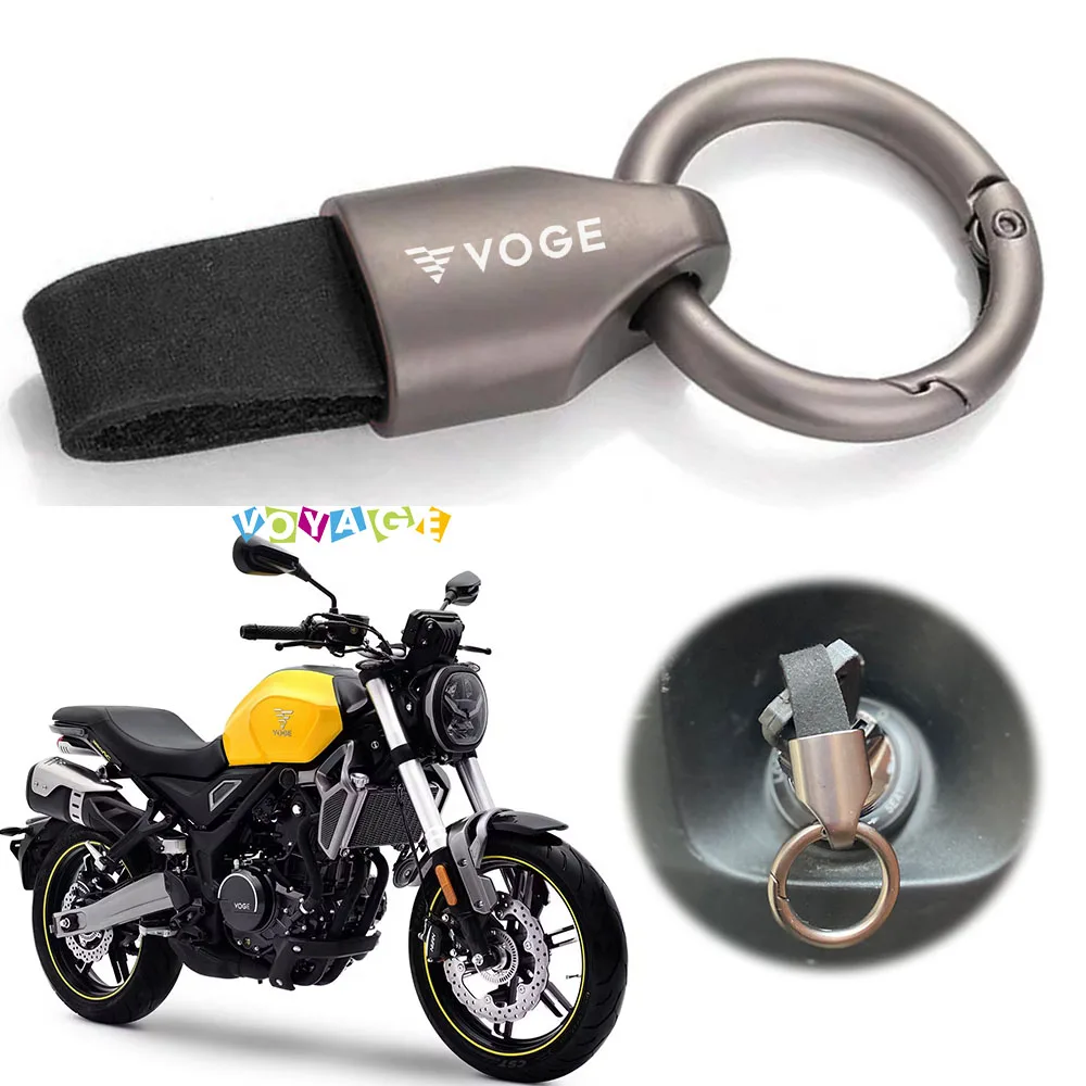 For Voge 300AC 300R 500AC 500/DS/DSX 650DS/DSX CLX700 Luxury Leather Keychain Key Rings Motorcycle Accessories Keychain Keyring