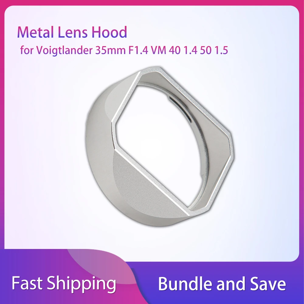 

For Leica 35F2aa Lens Shade For VM 40 1.4 50 1.5 Metal Lens Hood for Voigtlander 35mm F1.4 Lens Hood LH-6 Replace Accessories