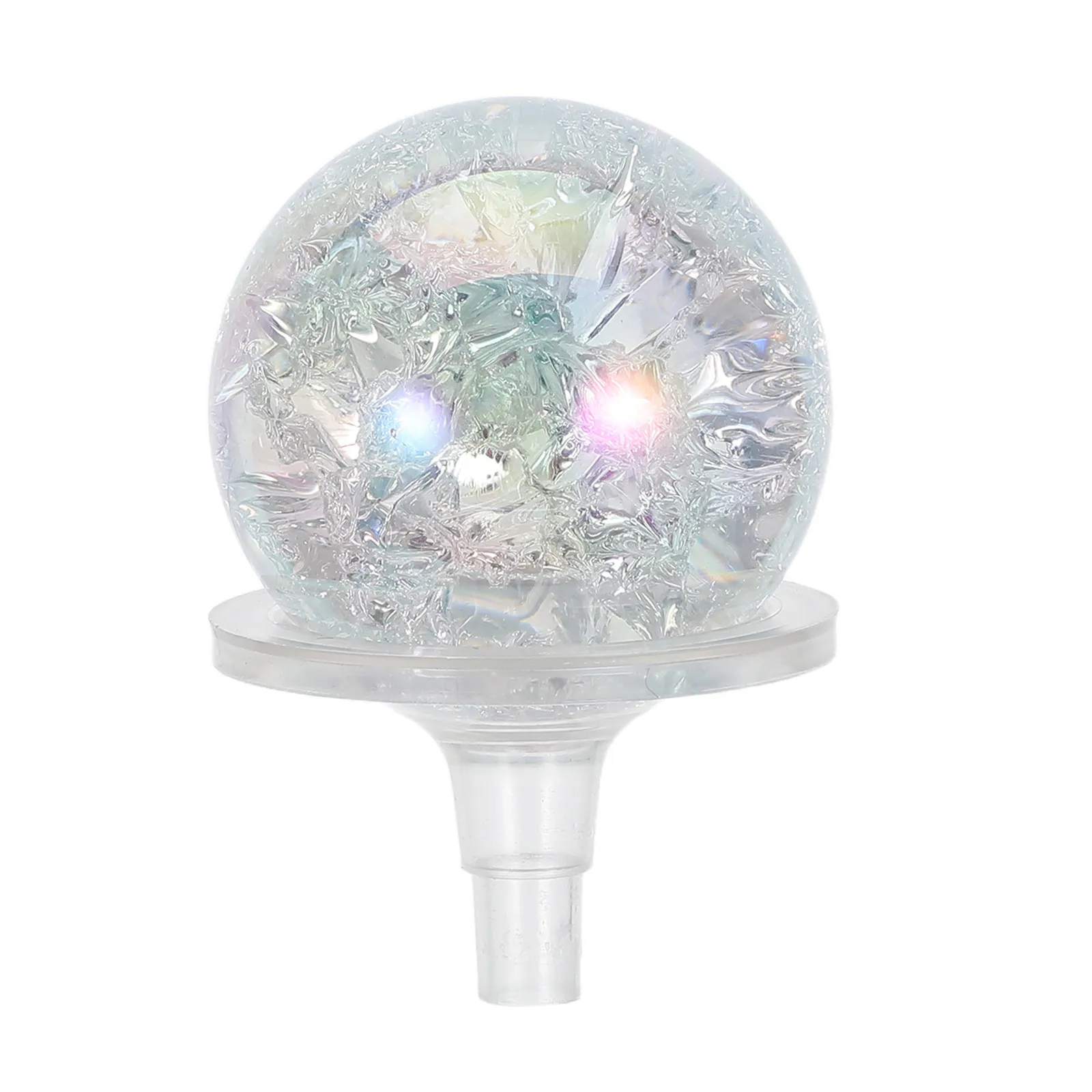Glass Ice Cracked Balls Crystal Bubble Balls Decorative Sphere Ball Aquarium Decorations Bonsai Rockery Mountain Statue Fish