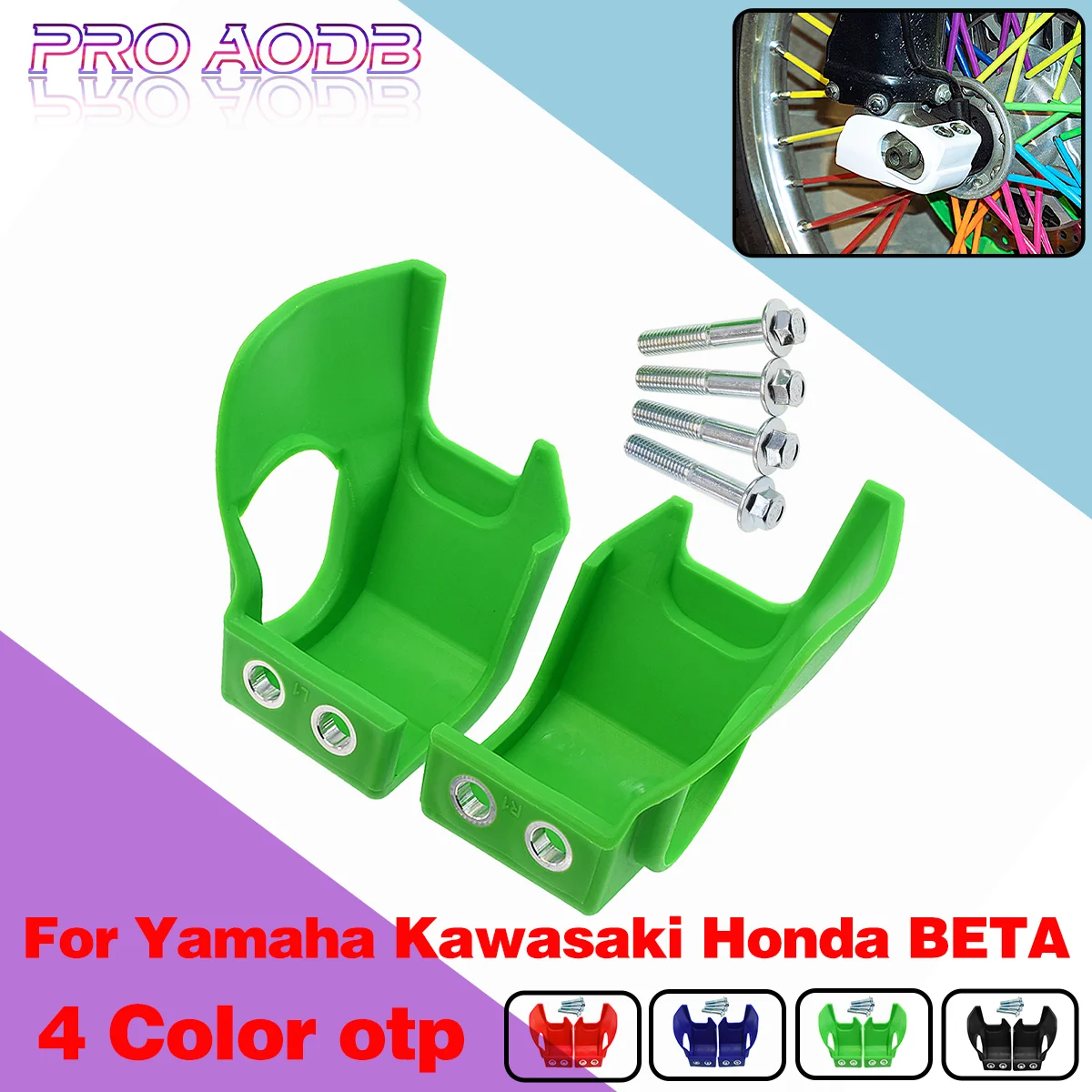 

Motorcycle Fork Bottom Shoe Guard Cover Protector For Kawasaki KX 250 450 4T 250F 450F 2009-2019 2020 2021 Endurance dirt bike