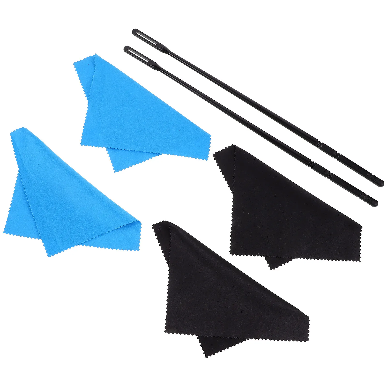 1Set Flute Cleaning Rod Cloth Combination Soft Lightweight Swab Kit Effective Instrument Cleaning Tools Professional Set