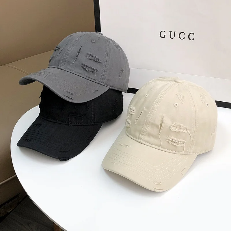 unisex-street-style-baseball-cap-summer-sunshade-wide-brim-hat-men's-trendy-women's-versatile-cotton-cap-face-slimming-hat