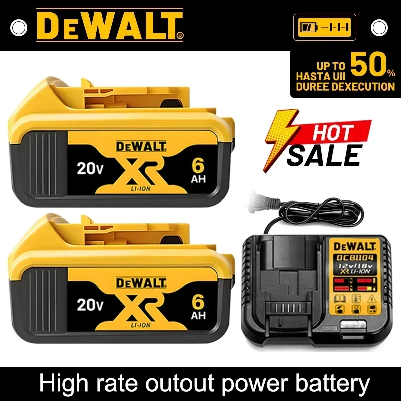 

Батарея Dewalt 20 В, аккумулятор для электроинструмента, 600 мАч, 20 В/60 В, аккумулятор 9,0 Ач DCB206 20 В DCB205 DCB204-2 DCB2001 DCB609 DCB547