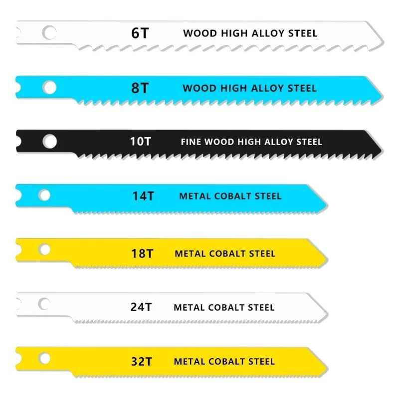 U-Schaft-Stichs äge blätter T6-T32 verschiedene Metallstahl-Stichs äge blätter für Holz schneidwerk zeuge für Kunststoff – Detail 4