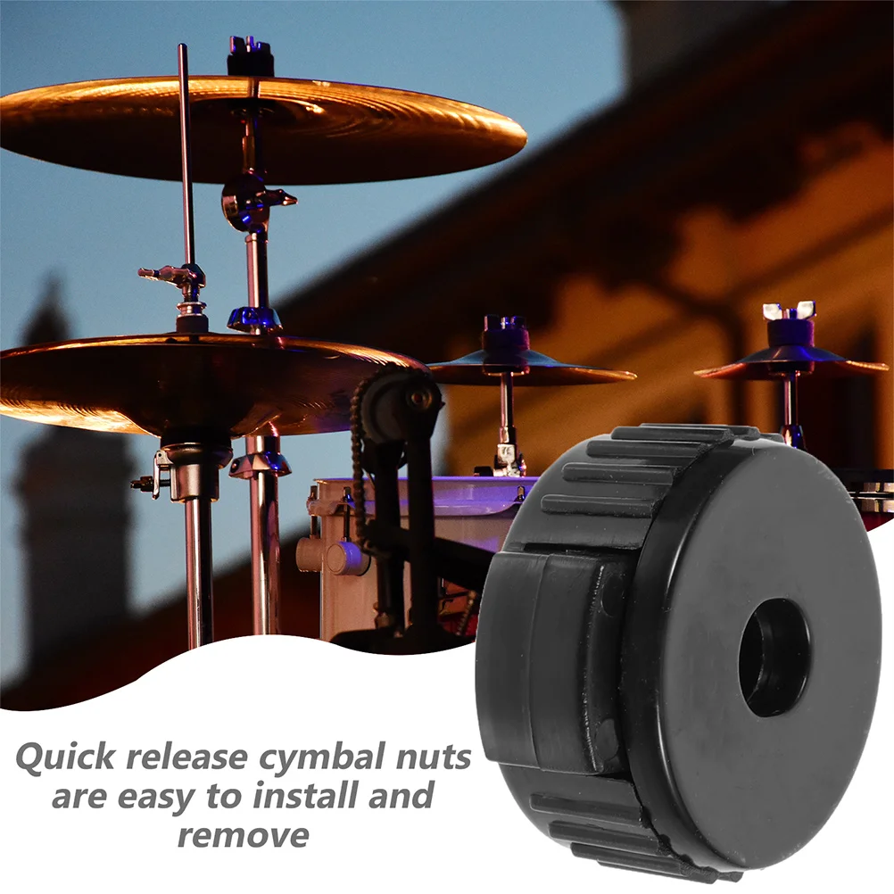 

6 Pcs Quick Release Hat Cap Caps Cymbal Wing Nut Drum Accessory Quick-