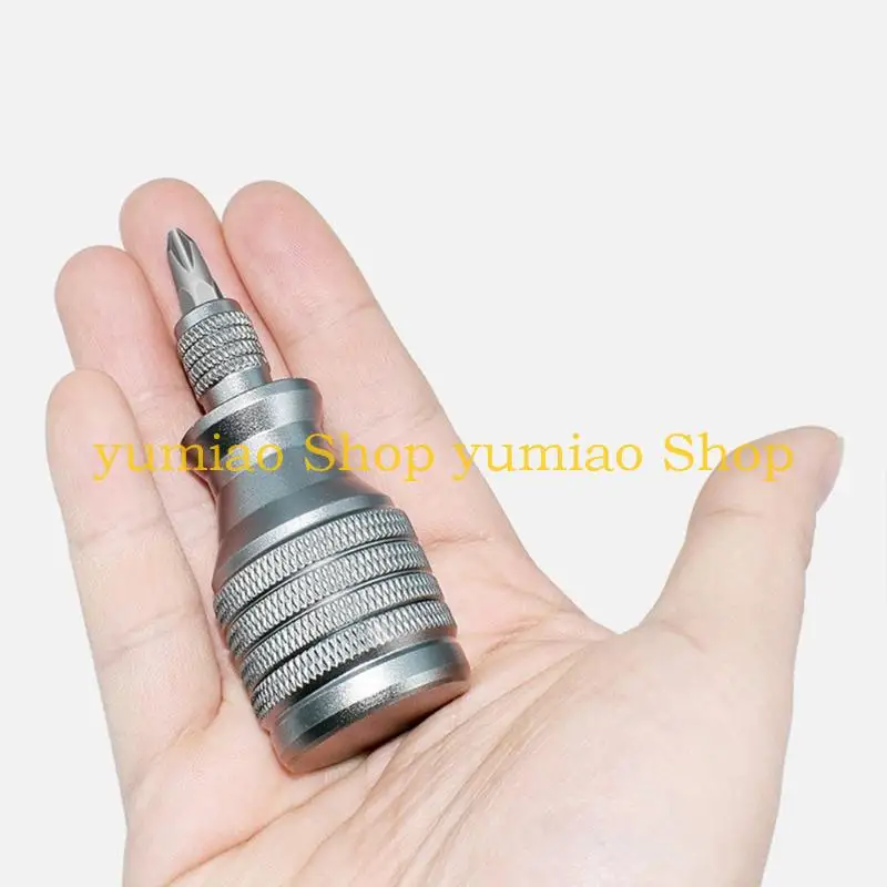 587B Portable Small Screwdriver Set Short Handle Multifunctional Mini 7 in 1 Crossing