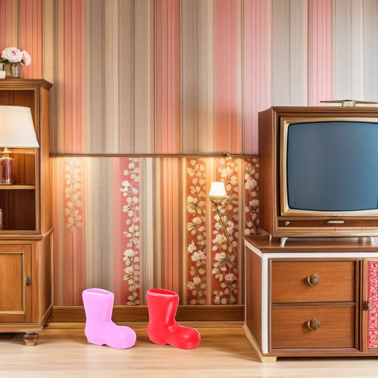 96 stuks mini-kerstlaarzen - 2 cm kleurrijke plastic schoenversieringen voor knutselen - ideaal voor seizoensdecoratie en kousenvullers