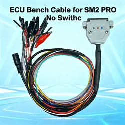 Retail 3 LED LIGHTS Boot Cable DB25 ECU Bench Pinout Cable For SM2 PRO J2534 VCI Read And Write ECU BATT VCC KLINE CAN-L