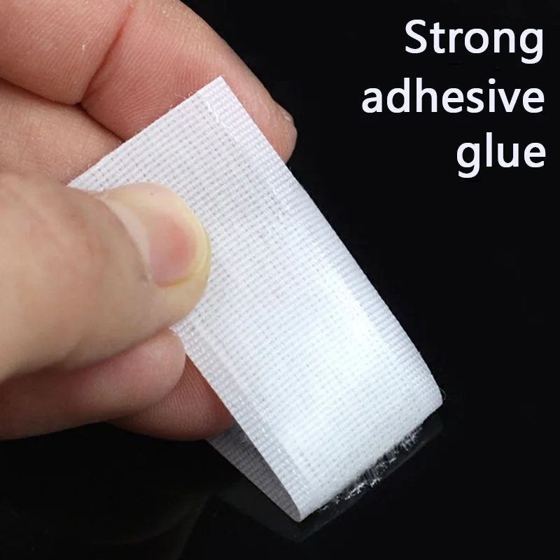 20/25/30/50mm Magic Sticker Tape Self Adhesive Extra Strong Double Sided Adhesive with Sticker Pad Fluffy Hook and Loop Fastener