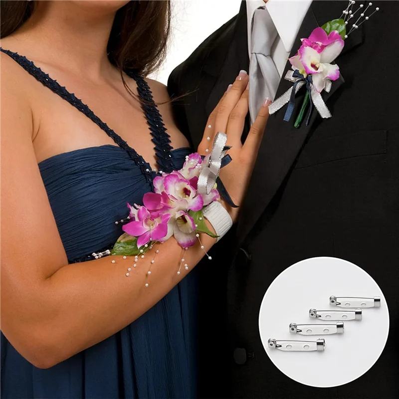 

【Superdeals】200 Pcs Brooch Pins,Secure Brooch Pin,Secure Back Clasp With Back Bar Fastener,Silver Bar Pins,Silver Badge Pin Back