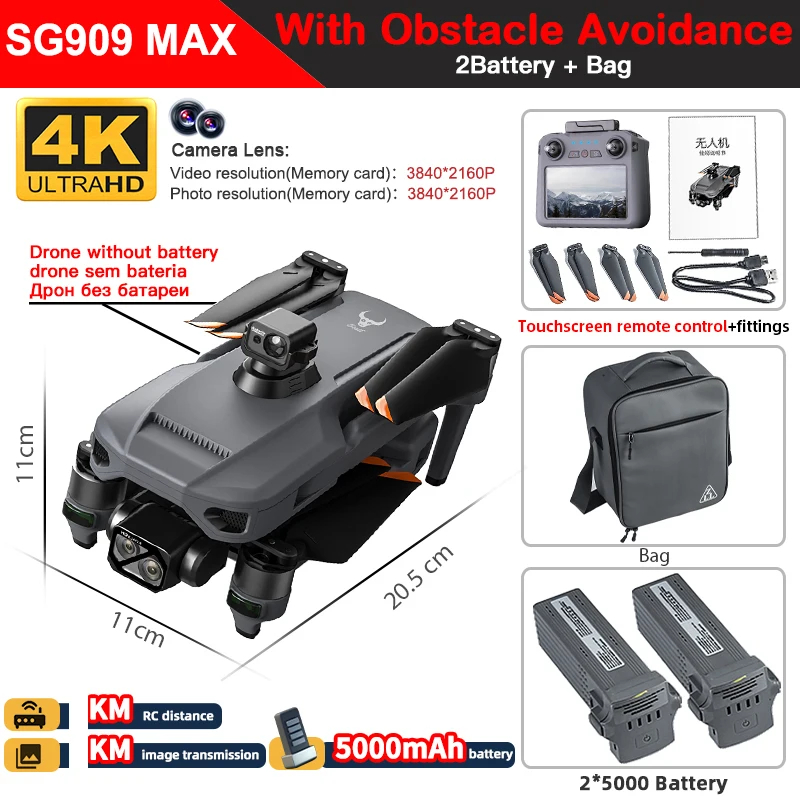 ZLL SG909 SG909MAX GPS Professional Drone With 4K Camera 3-Axis