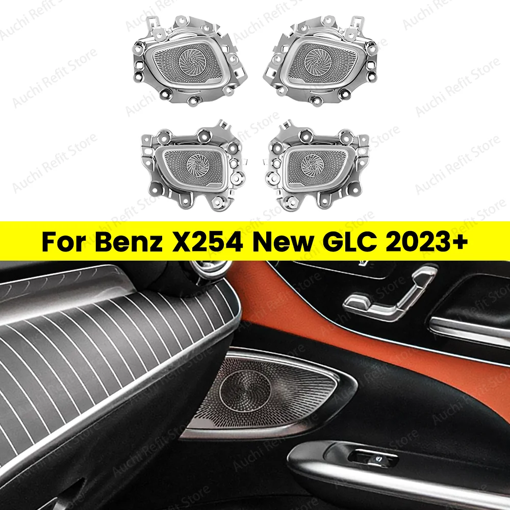 

No Light Audio Speaker Door Loudspeaker Panel Cover For Mercedes Benz GLC X254 C Class W206 Car Accessories Interior Styling