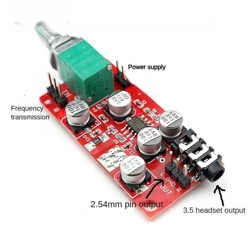 SOTAMIA TDA1308 Headphone Amplifier Board with Volume Adjustment Power Switch Can Be Used As A Power Amplifier Preamplifier