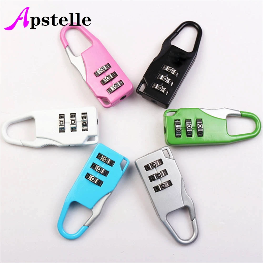 Apstelle Colorful Password Lock Zinc Alloy Security Lock Suitcase Luggage Coded Lock Cupboard Cabinet Locker Padlock