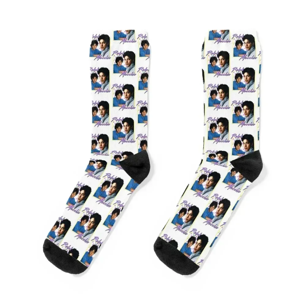 

80s Ralph Macchio Socks shoes Sports Antiskid soccer ankle Socks Female Men's