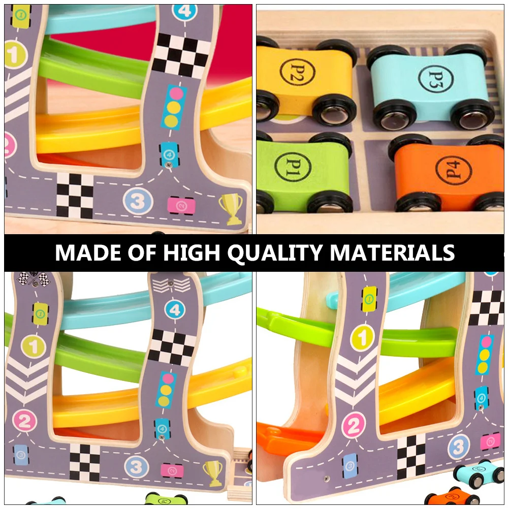 Zestaw torów z autkami, zabawka edukacyjna, interaktywna zabawa dla dzieci, zestaw do nauki wczesnej, zabawna zabawka z autkami na torze.