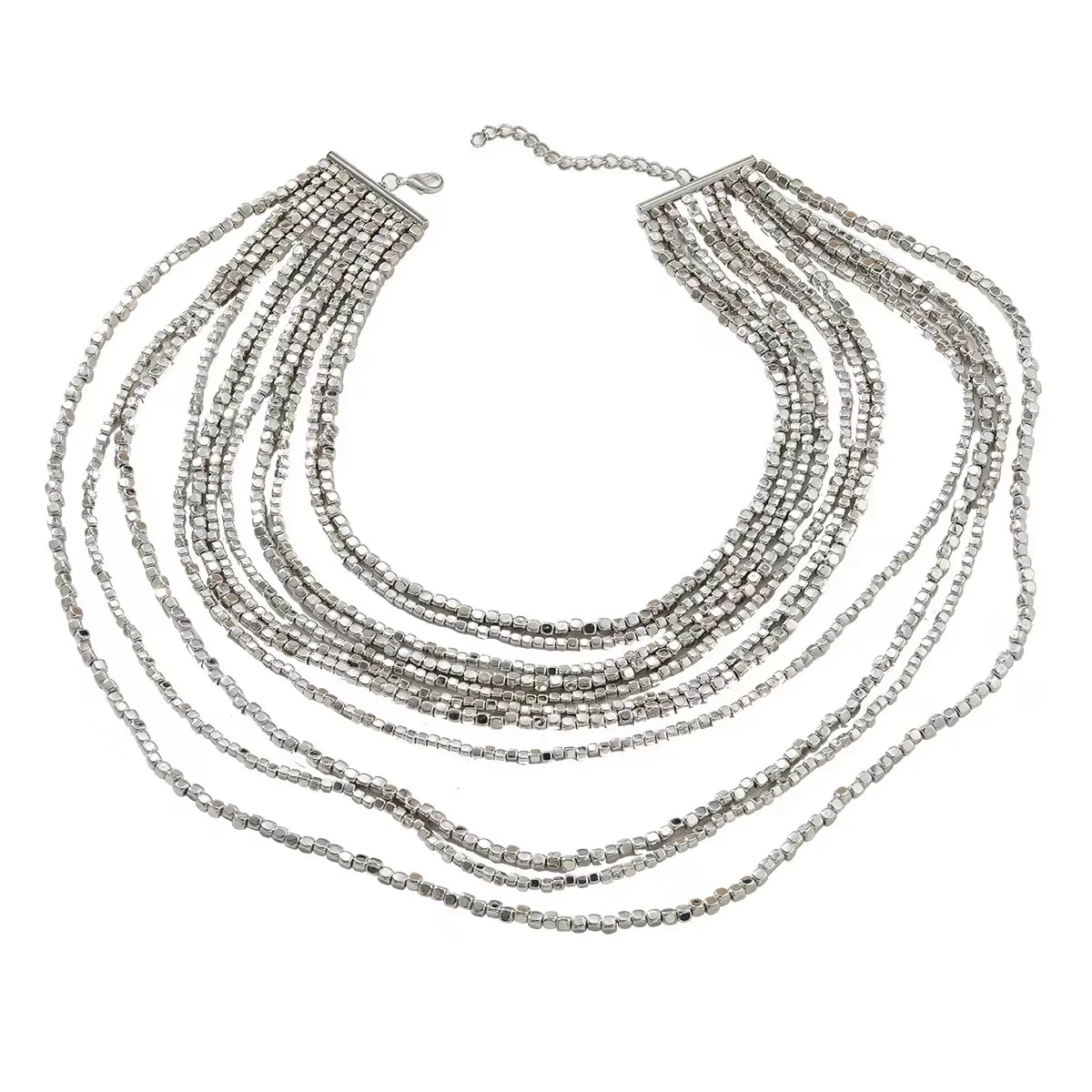 ZAA New Multi-layer Ethnic Style Beaded Chains Necklace