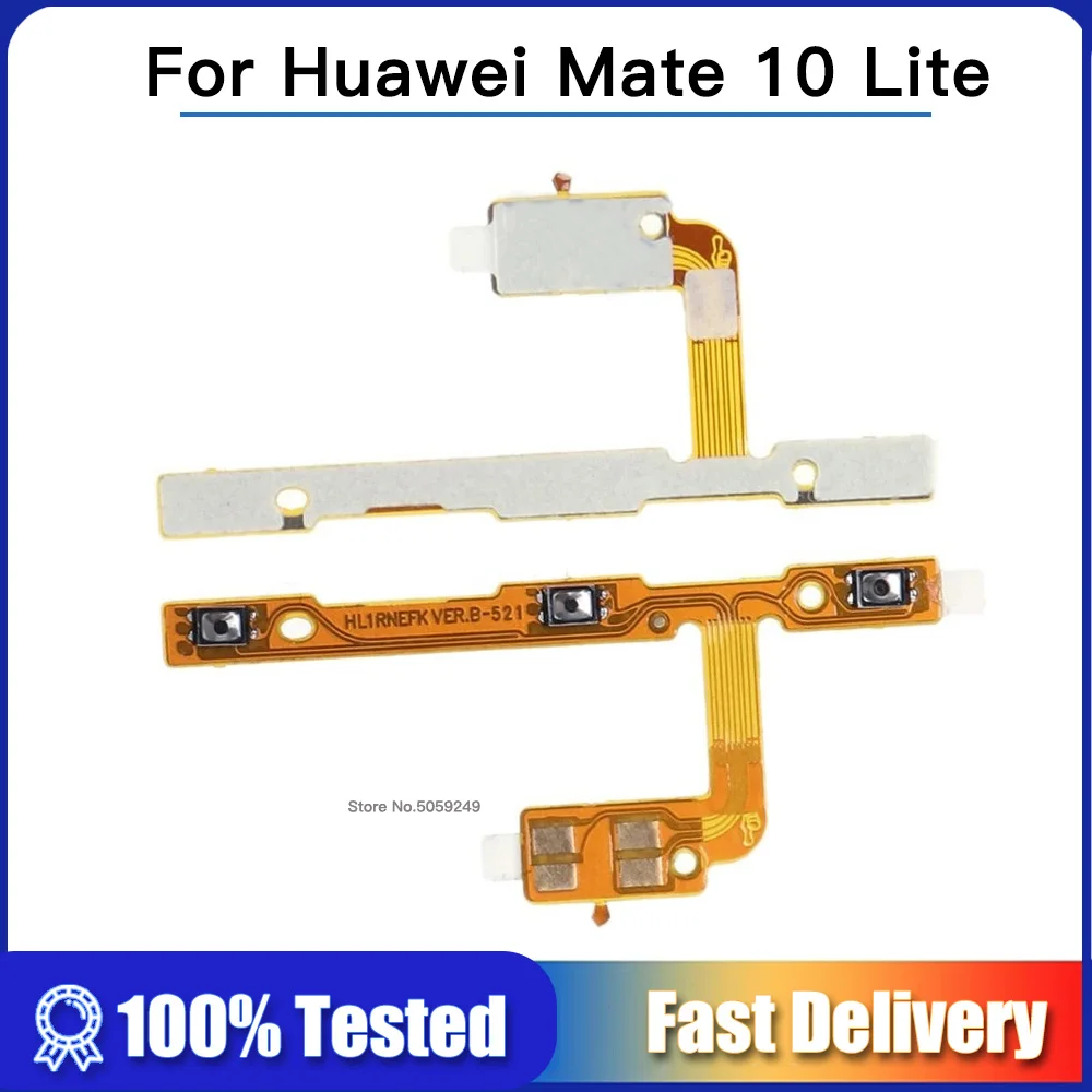 

high quality For Huawei Mate 10 Lite Volume Power On Off Button Switch Ribboon Flex Cable Replacement Parts