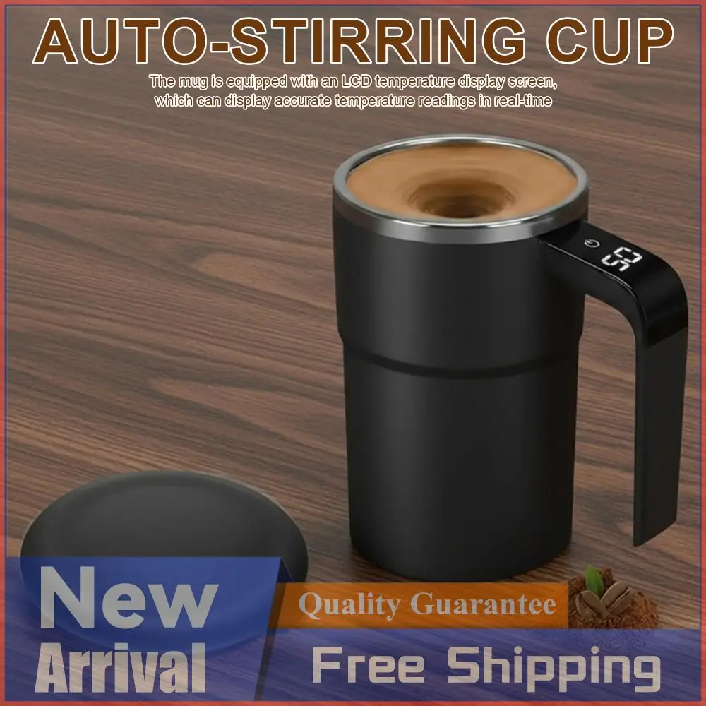 

380 мл электрическая кружка для самостоятельного смешивания кофе IP67 водонепроницаемая кружка для перемешивания кофе USB зарядка цифровой дисплей автоматическая магнитная чашка