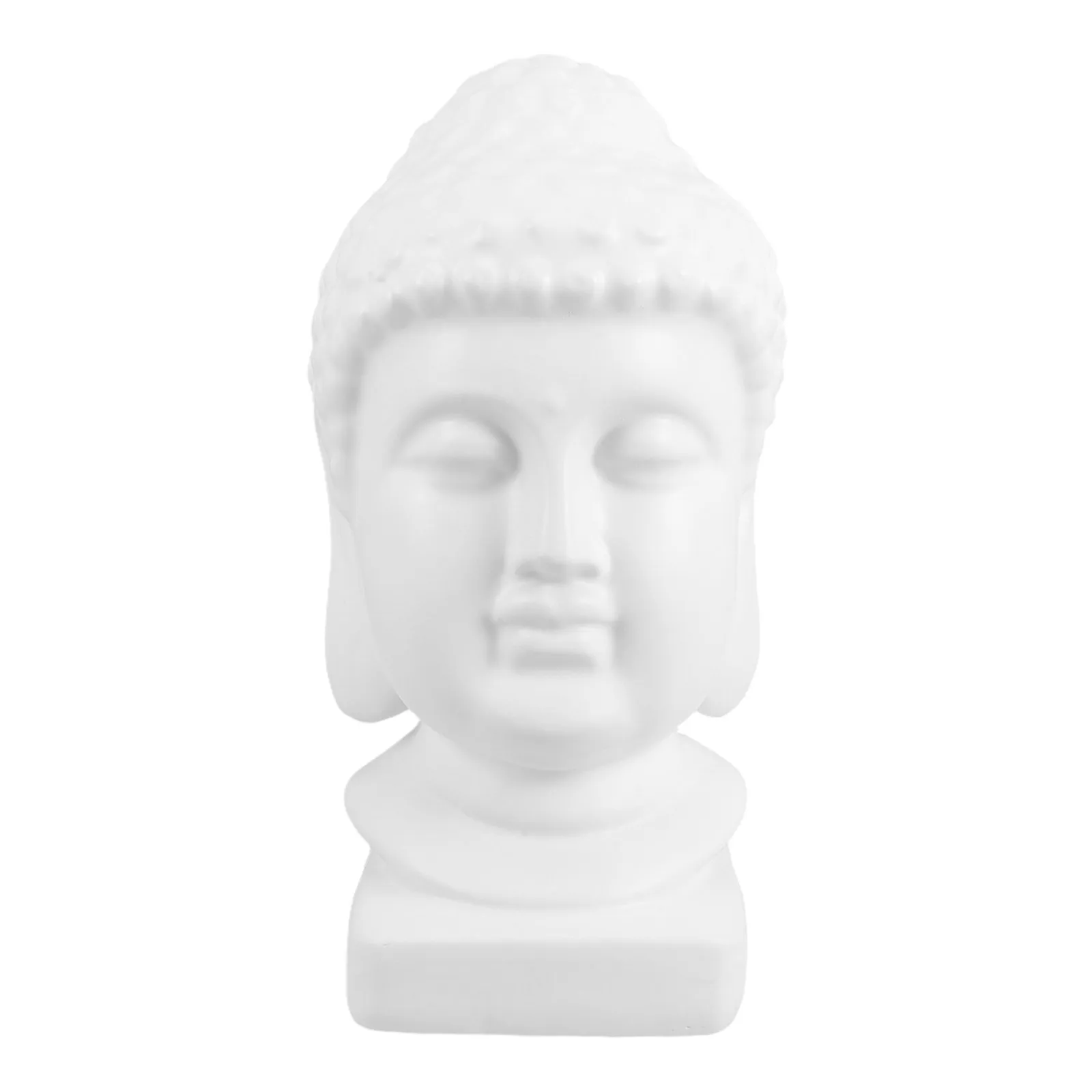 

Elegant Buddha Head Sculpture in Resin for Home Decoration Living Room Decor Zen Style Spiritual Gift for Housewarming