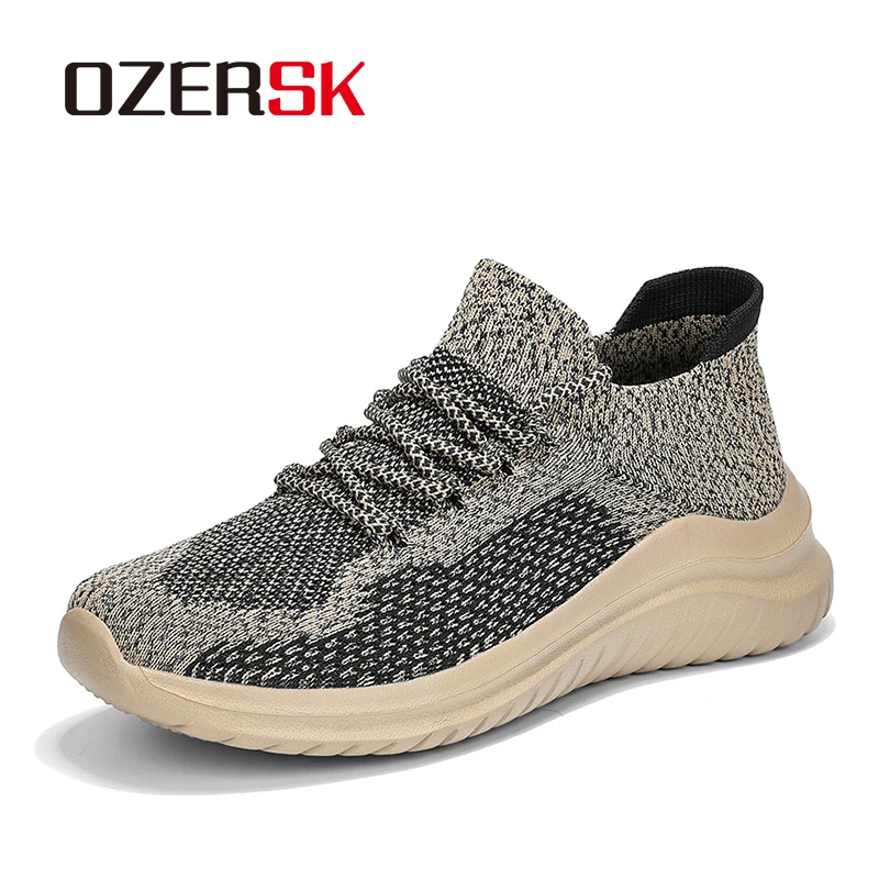 

OZERSK Mesh Men Shoes Casual Summer Lightweight Sneakers Men Couple Walking Shoes Breathable Comfortable Sneakers Shoes Men