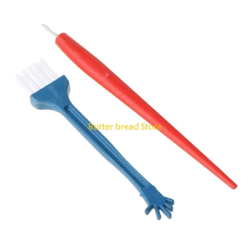 

W89C Tools Include Scratching Tool Dual-tip Scratch Pen Clean Brush for Kid Adult Art Painting