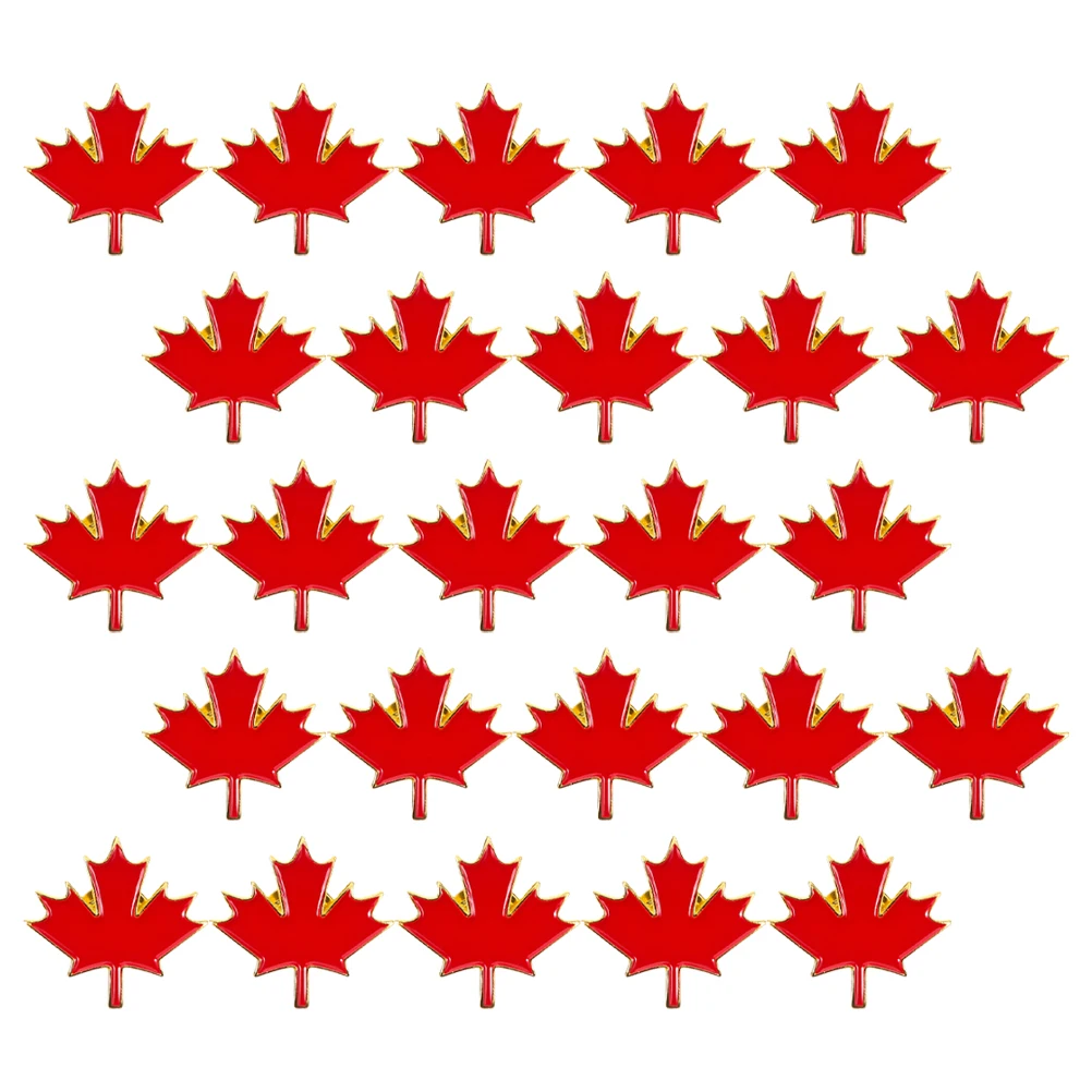 

40pcs Maple Leaf Brooch Pins Fashion Accessories Women Autumn Sweater Clothing Elegant Design Durable Material