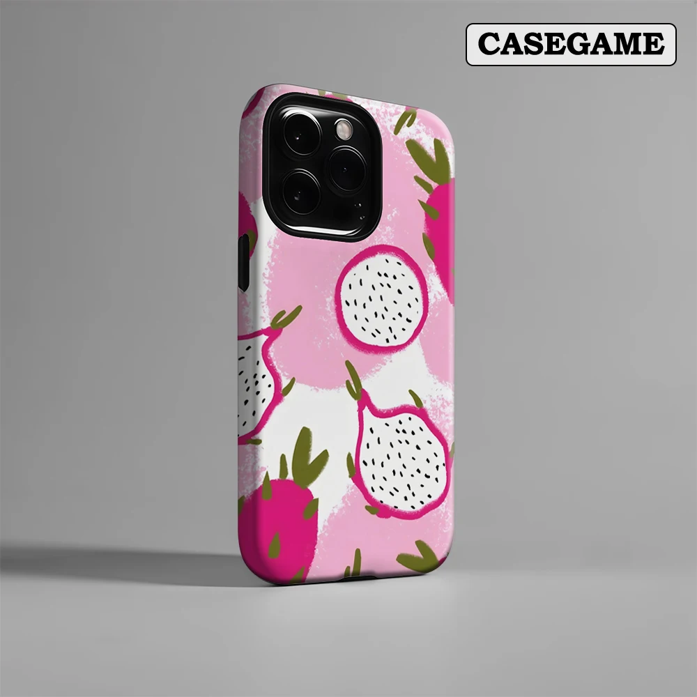 Dragon Fruit Delight IPhone 17 Must-Haves Handyhülle für IPhone 17 16 15 14 13 12 Pro Max Plus Doppelschichtige Rückseite INS