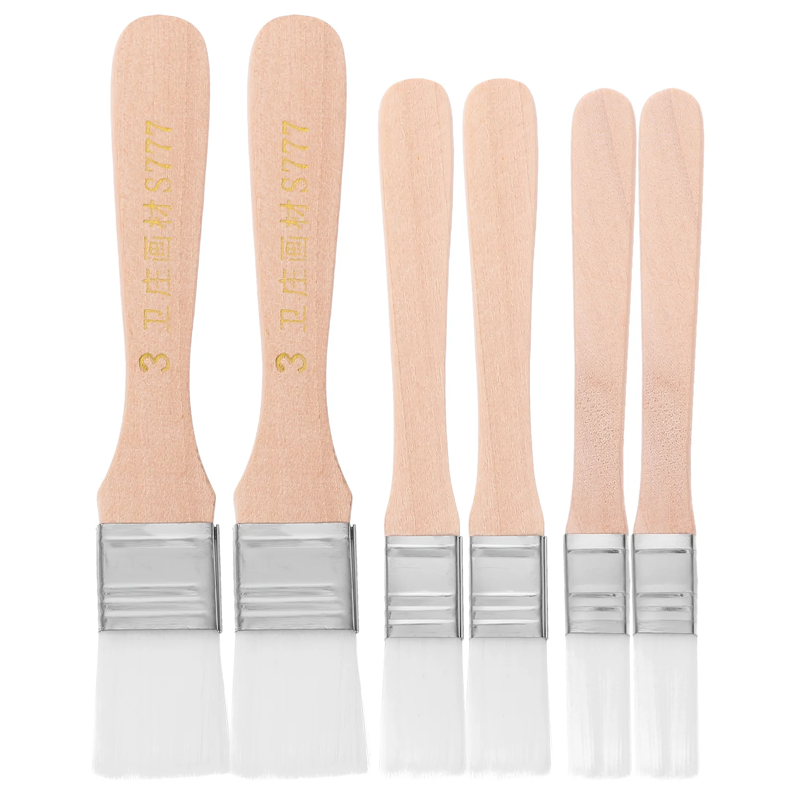

6Pcs Natural Material Chip Brushes for Adhesives Touchups and Paint Sturdy Long Lifespan Multiuse in Kitchen