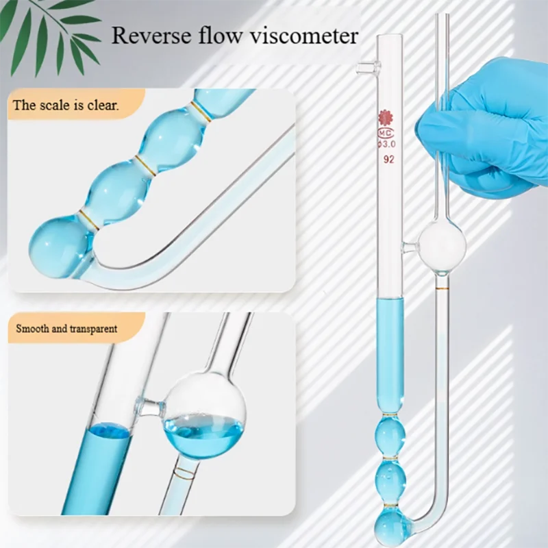Viscometer Capillary with constant viscometer laboratory glass instrument