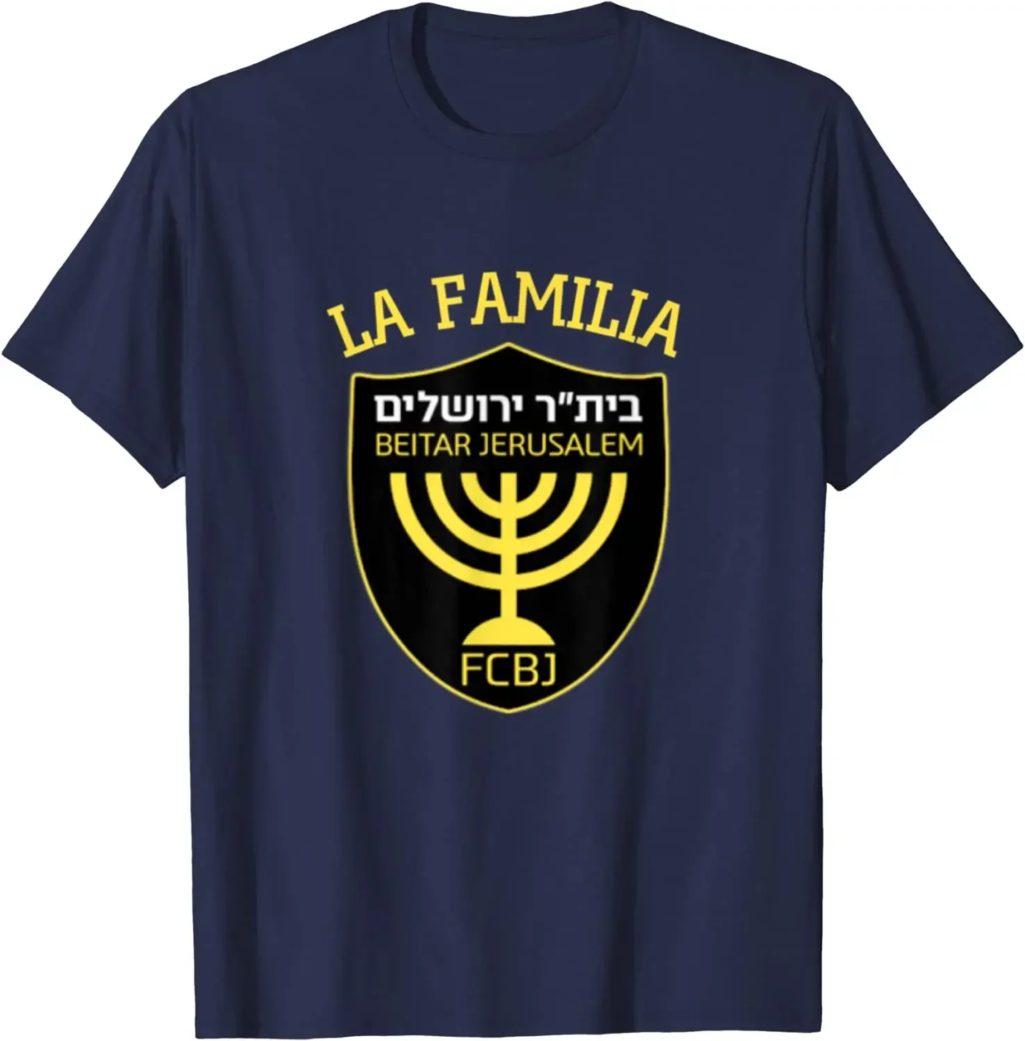 2026 New Jerusalem Beitar Football Team Graphic T-shirt High Quality Fashion Casual Breathable Men's Tee with Round Neck Print