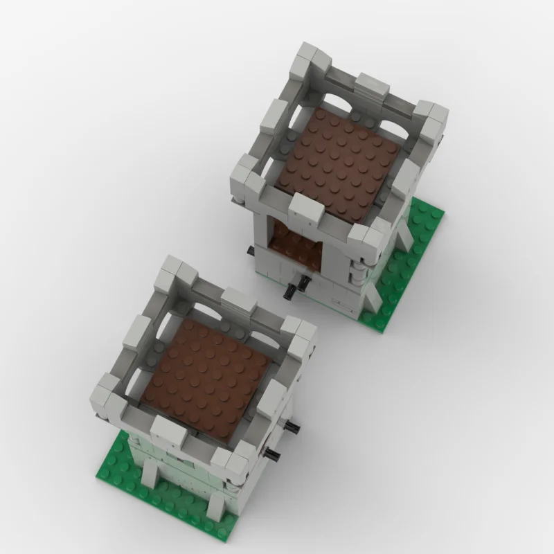 MOC building blocks toy series - Medieval City Gate Tower Model Set - Creative Assembly Toy Set - Ideal Gift for Festivals - Sui