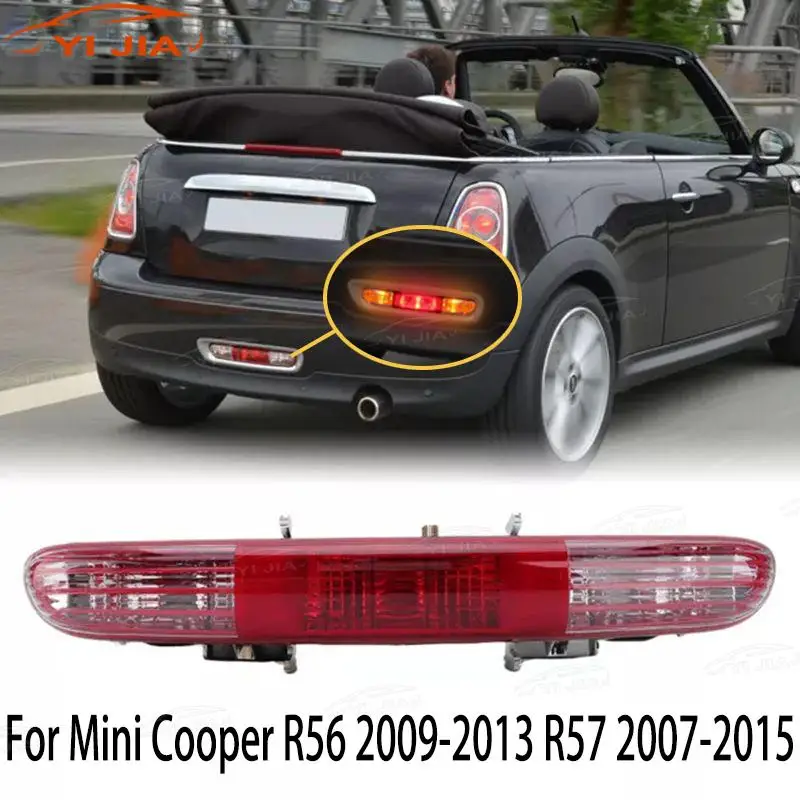 

YI JIA автомобильный задний бампер, фонари в сборе, задний противотуманный фонарь, задний резервный фонарь для Mini Cooper R56 2009-2013 R57 2007-2015