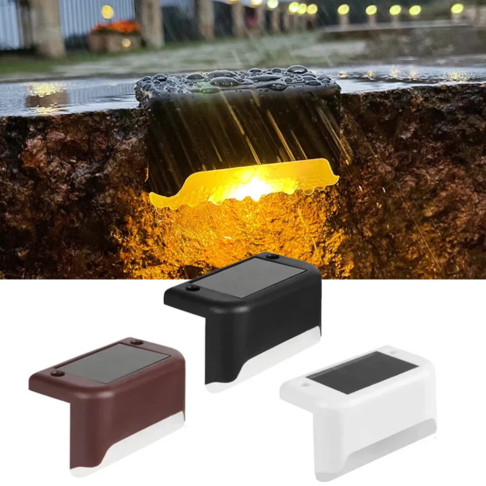 

Solar Path Light Outdoor Fence Light Waterproof Yard Step Light Easy-Install Garden Decor Lamp Patio Balcony Fence Yard Outdoor