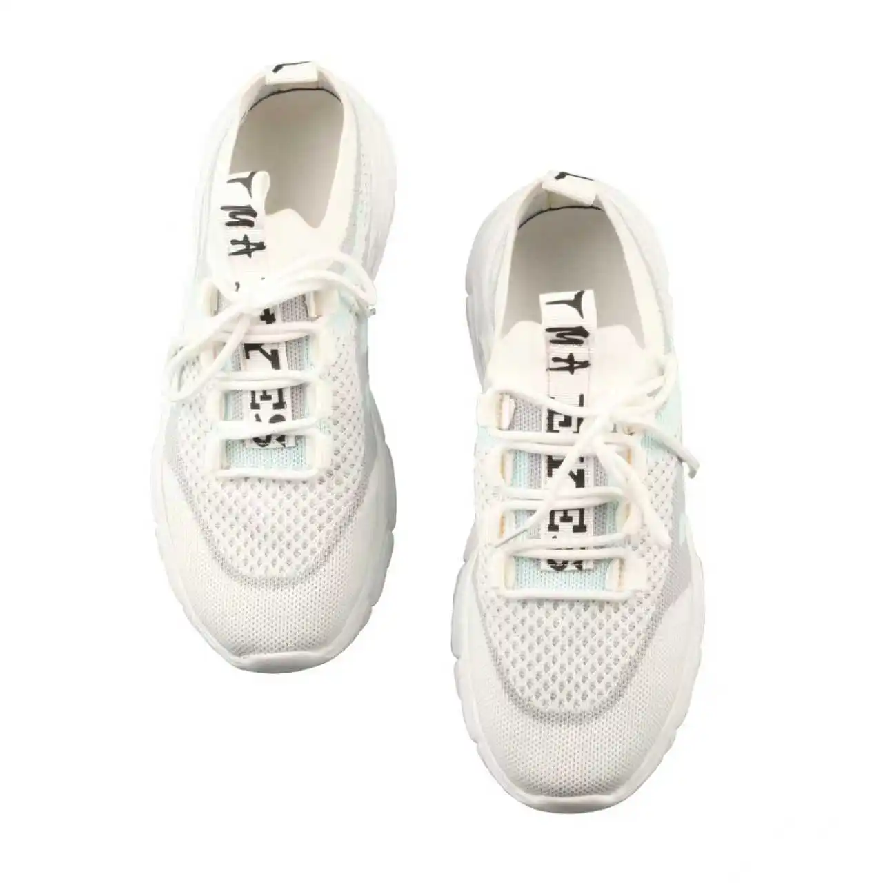 TMA EYES Frühling Herbst Lässige einfache atmungsaktive Schnür-Damen-Mesh-Schuhe – Detail 4