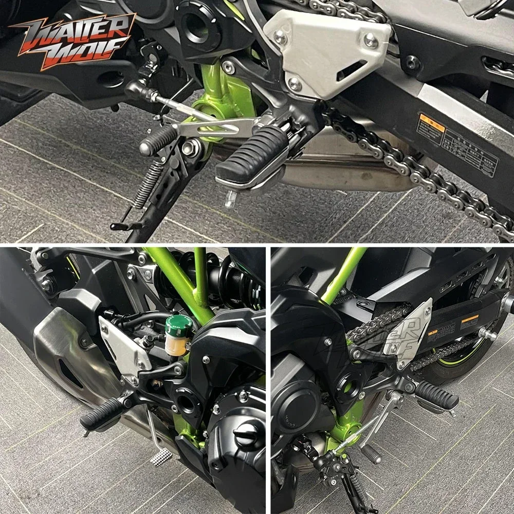 Z900 ER6N Front Footrest Rubber Cover For KAWASAKI Z750 Z1000 VERSYS NINJA 250R 400 650 ZX6R ZX9R ZX12R GPZ Motorcycle Foot Pegs