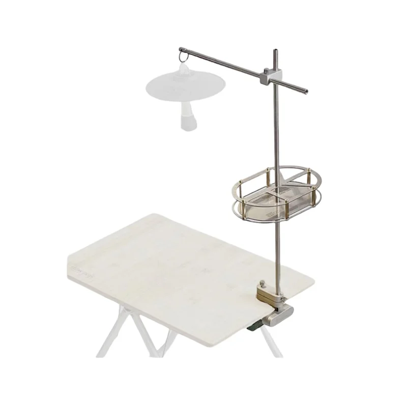 

Складной держатель лампы для кемпинга на открытом воздухе, портативный и съемный держатель лампы для кемпинга, кронштейн для настольной подвесной лампы из алюминиевого сплава