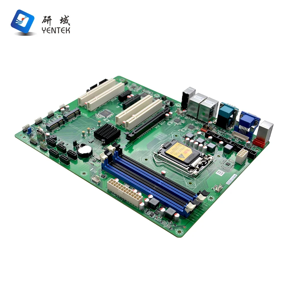 اللوحة الأم X86 H87 LGA1150 4 DDR3 5 SATA3.0 VGA 2 HD 2 LAN 6 RS232 COM 14 USB PCIEx16 X4 X1 اللوحة الأم الصناعية ATX