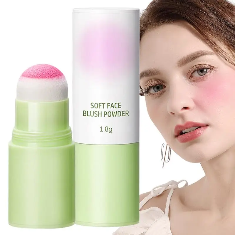 Blush Stick ปกปิด Contour Blusher ฟองน้ํานุ่ม Head Blush Stick Facial Rouge Blush Lasting Contour Shadow Blusher สําหรับแก้ม