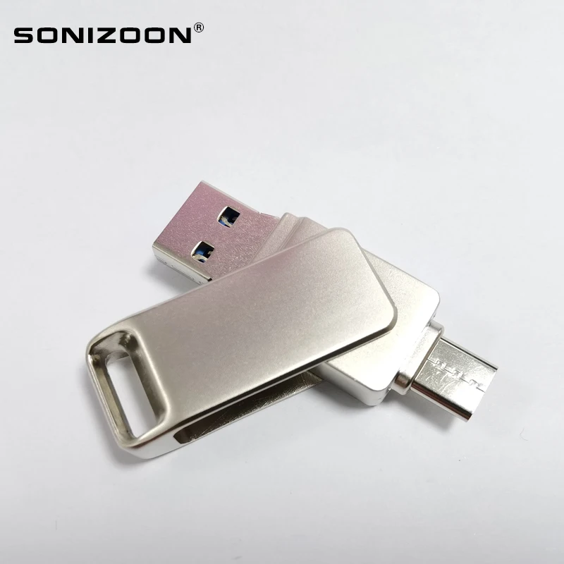 SONIZOON TPYEC USB3.1 OTG Flash Drive Type-C 8GB 16GB 32GB 64GB 128GB 256GB Stick 3.0 Pendrive for Device