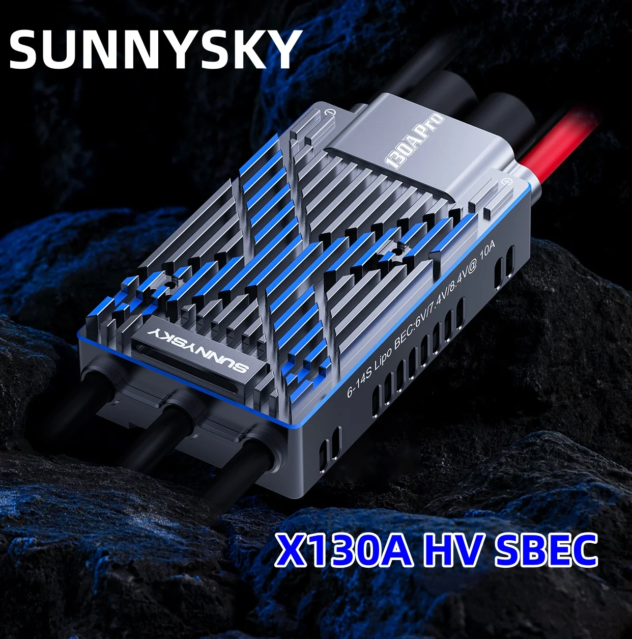 

Контроллер скорости SUNNYSKY X130A HV SBEC 6-14S X130A ESC для самолетов RC30-40CC 3D F3A с неподвижным крылом/вертолета серии/550-600