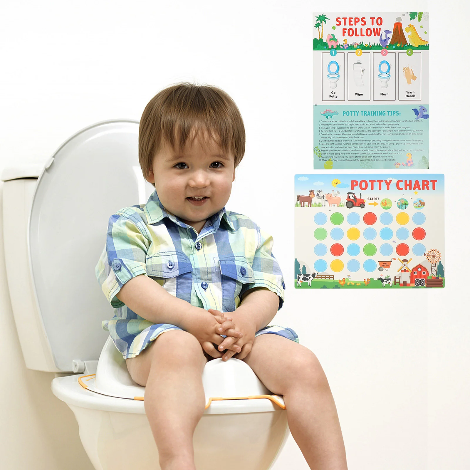 Toilet Training Chart Potty Training Reward Stickers for Kids Tools Toddler Chart Children Girl Paper