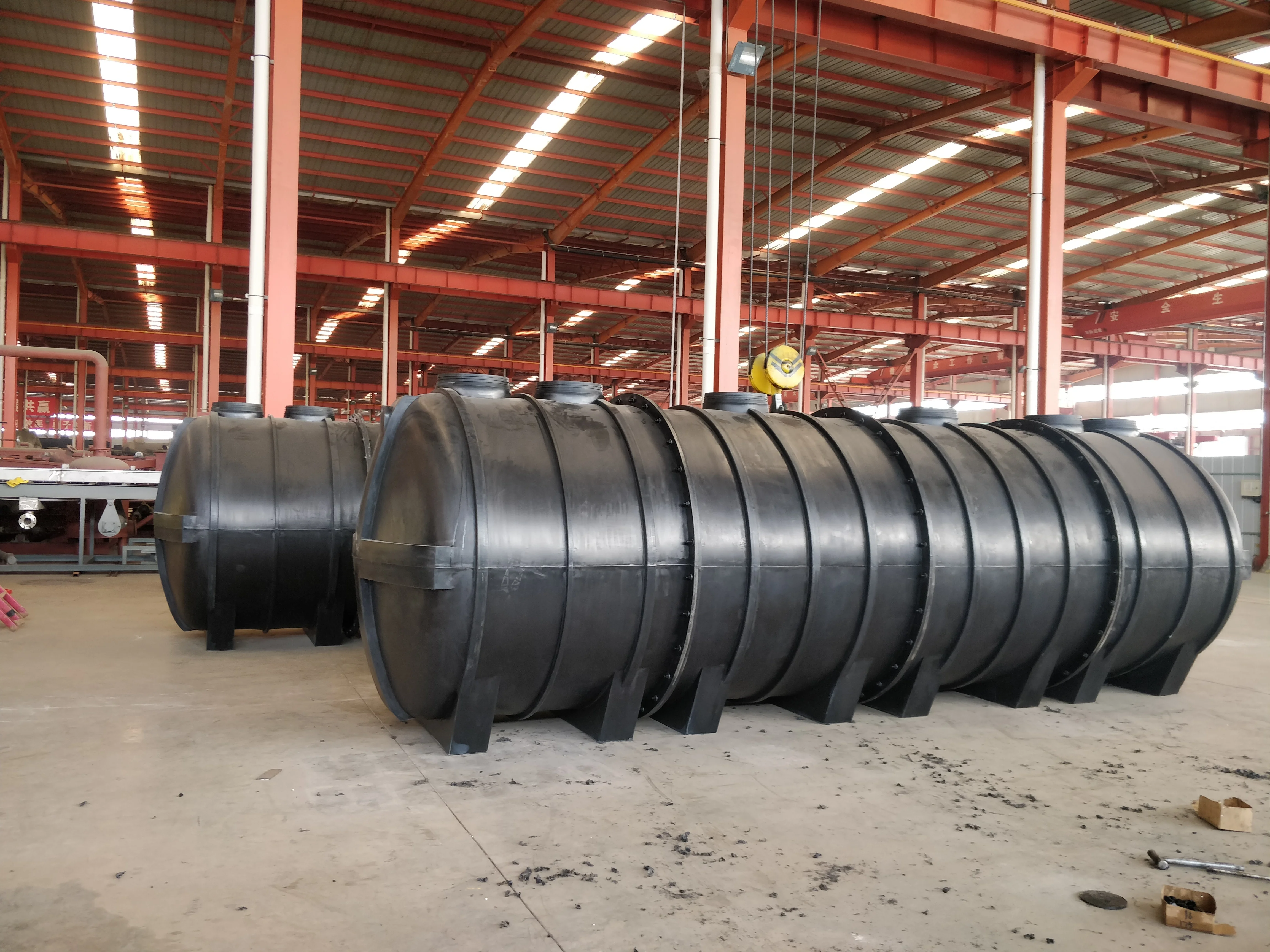 تصميم سميك من البولي ايثيلين لخزان الصرف الصحي الصغير، مصنع معالجة مياه الصرف الصحي #3