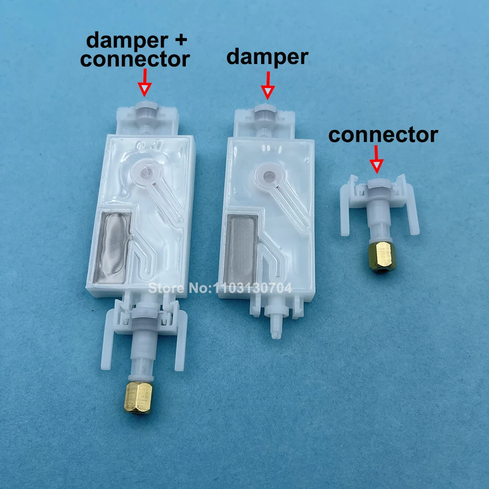 10PCS DX5 Printhead Ink Damper for Epson XP600 TX800 Print Head Dumper Filter Connector of Mimaki CJV30 JV33 Galaxy Solvent Assy