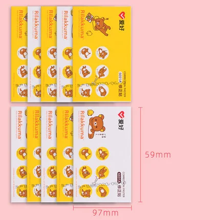 AIHAO 6691A Rilakkuma Correction stickers Kawaii Corrector Gift Stationery Student Prize School Office Supply